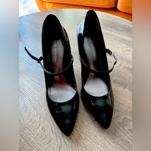 Via Spiga Black Patent Leather Stilettos!